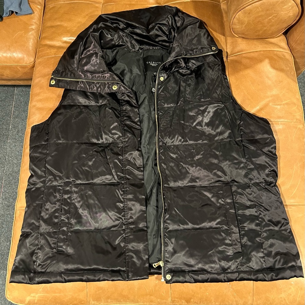 Talbots black vest